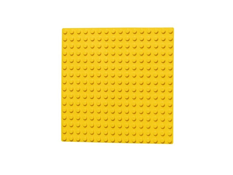 L-W Toys JUNIOR Podložka na stavění 16x16 bodů žlutá